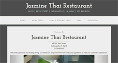 Desktop Screenshot of jasminethaiindy.com
