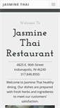 Mobile Screenshot of jasminethaiindy.com